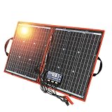DOKIO 80W Solar Panel Kit 12V / 18V Foldable Mono Solar Panel Portable USB Kit Solar Panel