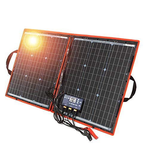 DOKIO 80W Solar Panel Kit 12V / 18V Foldable Mono Solar Panel Portable USB Kit Solar Panel