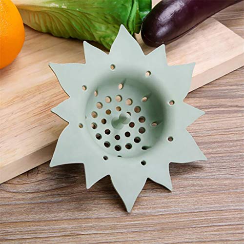 lehao Kitchen Bathroom Sink Strainers Basket Hair Catcher Sink Drain Cover Sink Strainer Kitchen Universal Kitchen Accessories,Green