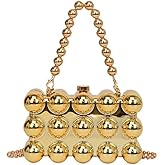 Simcat Women Gold Clutch Purses Beaded Evening Handbag for Wedding Cocktail Party Banquet Daily