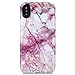 iPhone X Case for Girls, GOLINK Marble Series Slim-Fit Ultra-Thin Anti-Scratch Shock Proof Dust Proof Anti-Finger Print TPU Gel Case for iPhone X - Pink Line Marble