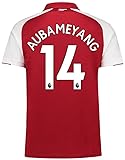 PUMA(プーマ) アーセナルFC ホームユニフォーム 2017/18 [プレミアリーグバッジ付き] [14 オーバメヤン] [サイズ：インポートL] Arsenal FC Home Shirt 2017/18 [Premier League Badge] [14 Aubameyang] [Size：Import L] [並行輸入品]