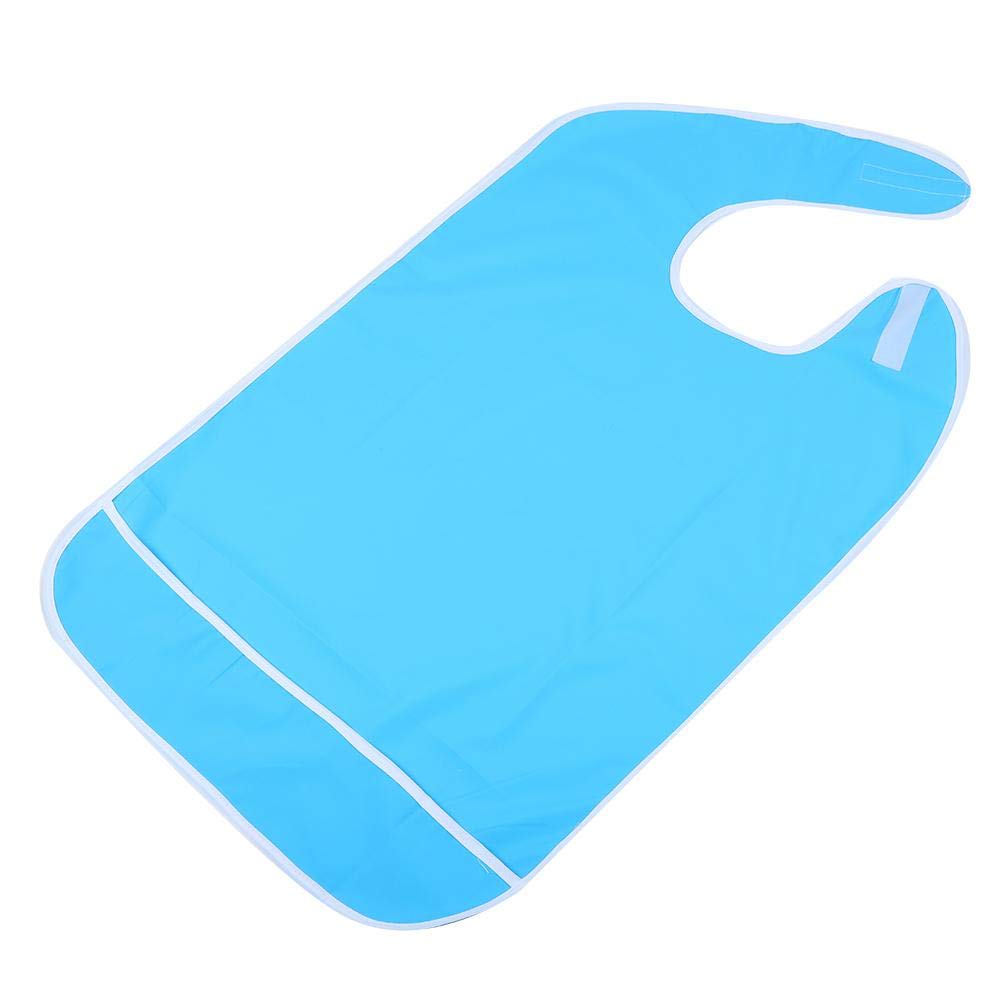 Adult Bib, Waterproof Anti-oil Reusable Bib Apron Eating Bib Dining Aid Protector Washable Clothing Protector for Women and Men(2#(19.69 * 31.50inch))