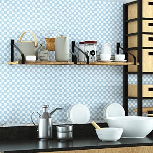 LoveKANKEI Floating Shelves Wall Mount Rustic Wood Wall Shelves with Large Storage L16.5 x W12