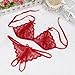 BEAUTYVAN Sexy Underwear Women Lady Sexy Cute Lingerie Lace Underwear Sleepwear G-String Lingerie (Red)