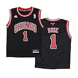 Chicago Bulls Derrick Rose # 1 NBA Youth Big Boys Alternate Replica Jersey - Black