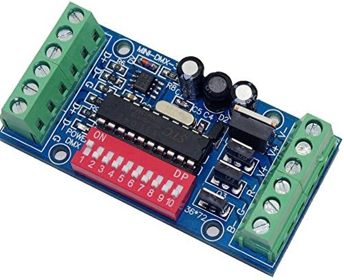 Yaqing Lighting Mini 3CH DMX Controller,Subminiature Controller,RGB LED DMX512 Decoder,DC5V-24V,For LED Strip Light,LED Module