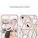 Fingic for iPhone 7 Case/iPhone 8 Case Rose Gold Marble Design Shiny Glitter Bumper Hybrid Hard PC Soft Rubber Silicone Cover Anti-Scratch Shockproof Protective Case for Apple iPhone 7/ iPhone 8 4.7