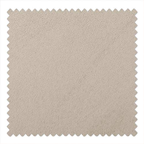 cololeaf Flame Retardant Fire Resistant Curtains Thermal Insulated Blackout for Home Kitchen Office Hotel School Cinema and Hospital- Anti-Bronze Grommet - Beige 52W x 63L Inch (1 Panel)