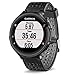 Garmin Forerunner 235 (Black/Gray) Gift Box Bundle | with HD Screen Protector Film (x4), PlayBetter USB Car/Wall Adapters & Protective Case | GPS Running Watch | On-Wrist Heart Rate | Black Gift Box