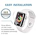 [6 Pack] INGLE compatible with Apple Watch Screen Protector (38mm Series 3/2/1 Compatible), [Anti-Bubble] [HD Clear] Full Coverage Film