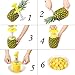 Pineapple Peeler, SameTech Stainless Steel Pineapple Corer Remover Slicer Tool for Home & Kitchen with Sharp Blade for Diced Fruit Rings