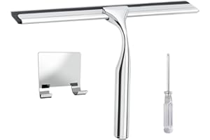 Shower Squeegee For Glass Doors, Shower Squeegee For Tile Shower Walls, Stainless Steel Shower Door Squeegee, Shower Wiper Wi