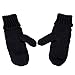 HDE Women’s Winter Gloves Crochet Twist Cable Knit Hand Warmer Mittens Black One size