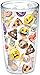 Tervis EMOJI All Over Collage Wrap 16oz Tumbler with No Lid, Clear