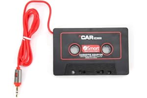 Car Cassette Player, Car Stereo Cassette Tape Adapter CD MD MP3 MP4 Player to 3.5mm Aux Audio for Mobile Phone