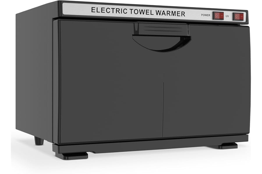 StateRiver Towel Warmer Cabinet, 16L Professional Hot Towel Warmer Heating Use for SPA, Massage, Salon, Barber and Home – Black