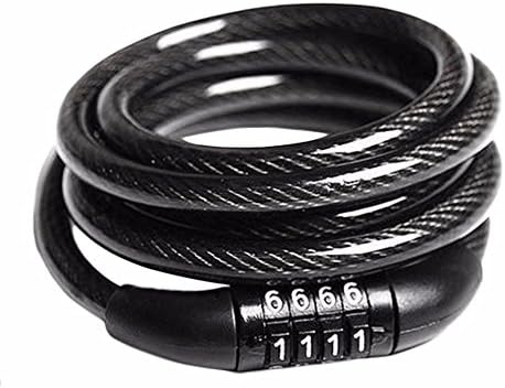 4 Digit Combination Password Bike Bicycle Lock Steel Wire Security Cable