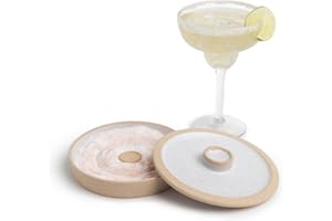 Ceramic Margarita Salt Rimmer with Lid - Cinco de Mayo Margarita Glass Rimmer - Home Bar Accessories for Tajin and Sugar - Ri