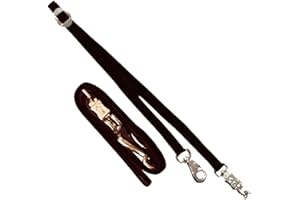 Intrepid International Durable and Secure Nylon Cross Ties, Adjustable 40-75 inches, Cross Ties for Horses, Horse Tie Down with Panic and Breakaway Snap, Attaches to Halter