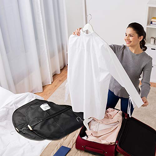 Titan Mall Suit Garment Bag for Storage or Travel Suit Covers 42inch with Clear Window Pack of 5