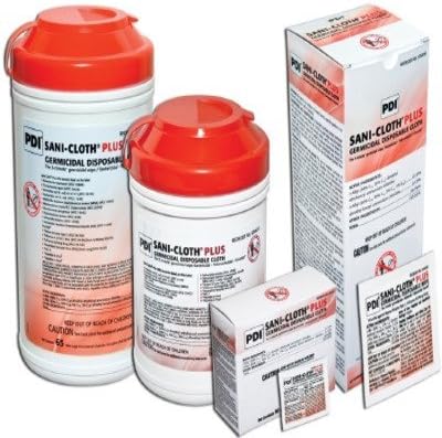 PDI Sani-Cloth Plus Germicidal Disposable Wipes, Large - 6 x 6.75 Inch, Q89072 (Case of 1920)