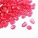 Whonline 200 Pcs Artificial Pink Glow Pebble for Garden Decoration