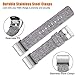 Maledan Compatible with Fitbit Charge 2 Bands for Women Men, Small, Light Grey