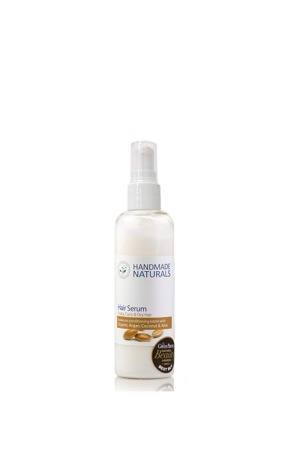 Handmade Naturals Leave On Hair Conditioning Serum with Organic Argan Coconut Oils 125 ml