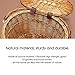 Outdoor Bicycle Basket – Environmentally Friendly Rattan Willow Hand Woven Basket with Cover, Front Handle Bar Waterproof Bike Basket with Hooks for Adult Kids Girls Boysthumb 2