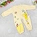 Baby Kids Boy Girl Infant Romper Jumpsuit Bodysuit Cotton Clothes Outfit (3 Months, Yellow)
