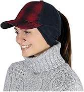 TrailHeads Women's Winter Ponytail Hat | Trucker Hat with Drop Down Ear Warmers