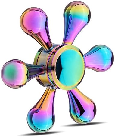 Quality Hand Spinner EDC Fidget Toys for Stress Relief and Focus (King-Chrom6, 1)