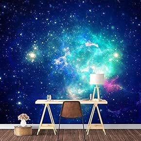 Wall Mural Galaxy Removable Wallpaper Wall Sticker for Bedroom Living Room - 66x96 inches