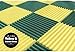 Soundproofing Acoustic Studio Foam - Yellow Color - Wedge Style Panels 12”x12”x1” Tiles - 6 Pack