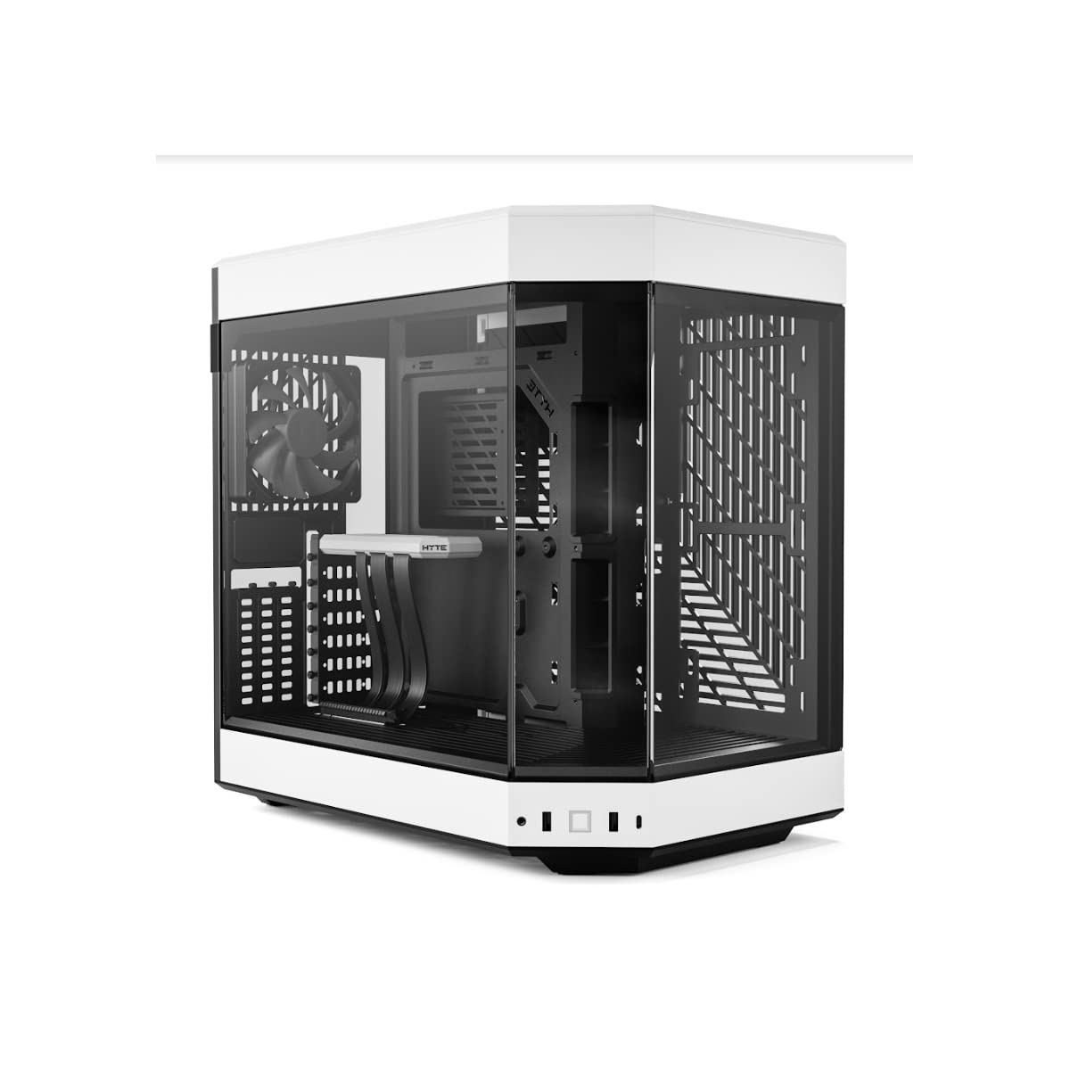 HYTE Y60 White 3-Piece Tempered Glass Dual Chamber Mid-Tower ATX Case