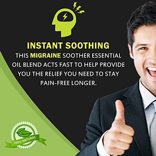 Migraine Ease Migraine Relief Essential Oil Roll On, 10ml All Natural