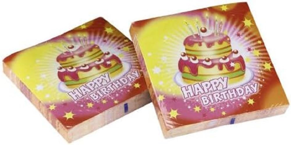 Riethmuller – 551701 – 20 napkins Happy Birthday Party Decoration