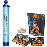 LifeStraw Water Filter + InstaFire Fire Starter. The Perfect Hiking, Backpacking, Camping, Travel, Hunting, Fishing &amp; Emergency Preparedness Bundle!
