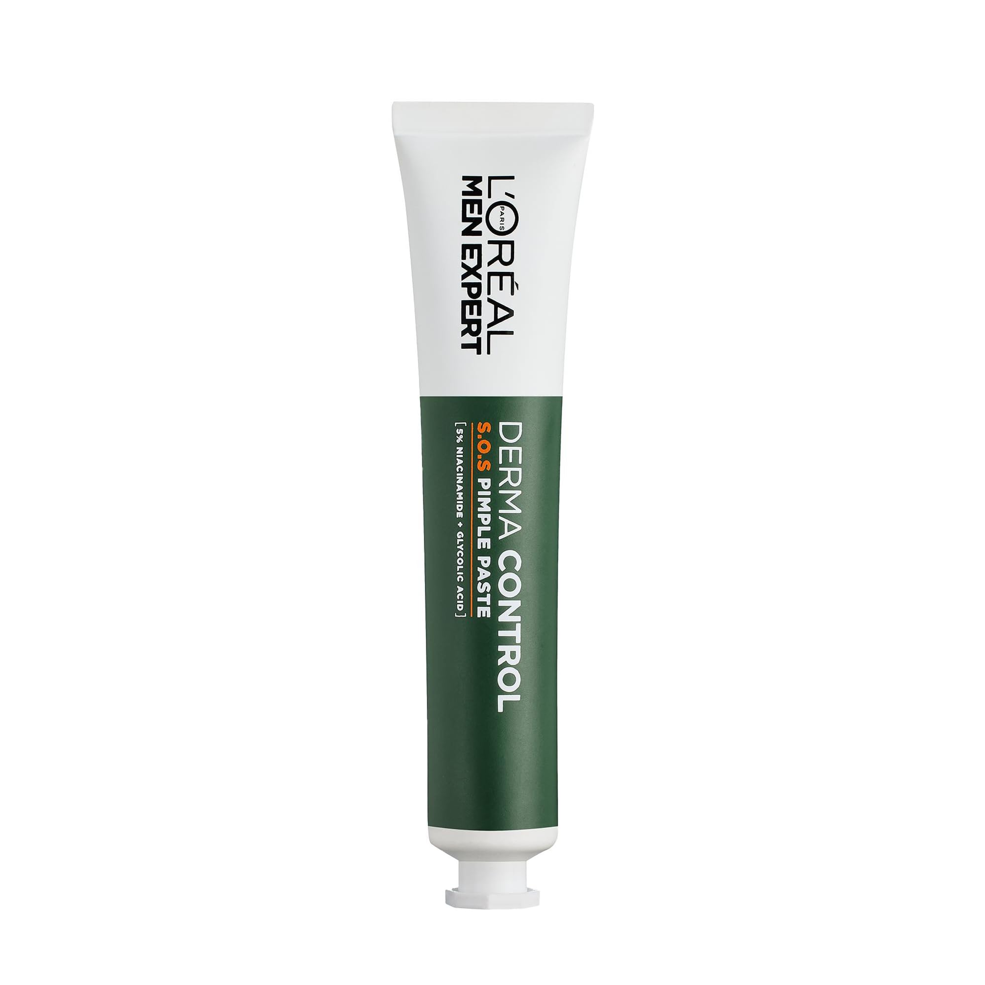L'Oréal Men Expert Derma Control SOS Pimple Paste, 2-In-1 Mask, Overnight Blemish Treatment, Reduces Imperfections, Unclogs Pores, Evens Skin Tone, 45ml