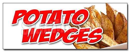 24" Potato Wedges Decal Sticker Fried Baked Idaho French Fries Flavored Food
