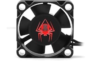 Dantenron RC Motor Cooling Fan 25mm 30mm 35mm 40mm 45mm 50mm High Speed Heatsink 28000RPM ESC Fans 6V-8.5V for 1/10 1/8 1/12 Truck Off Road Crawler Car 540 550 Brushless OR Brushed Motors (30mm)