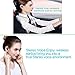 LarKoo Mini Wireless Double Twins in-Ear Earbuds Headphones with Charging Box Noise Mic Cancelling Sweatproof Bluetooth Earphones Headset for iPhone iPad and Other Smartphones HV-316T (Pink)