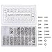 Stainless Steel Glasses Screws, Eyeglass Sunglass Screws Repair Kit, Small Tiny Screws Nut Washer Assortment,for Spectacles Watch(1000 Pcs)