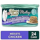 Purina Fancy Feast Gravy Wet Cat Food, Medleys White Meat Chicken Primavera - (24) 3 oz. Cans