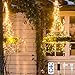 Led Curtain String Lights, Window Fairy Lights for Bedroom with Remote String Lights for Wedding Party Home Garden Outdoor Indoor