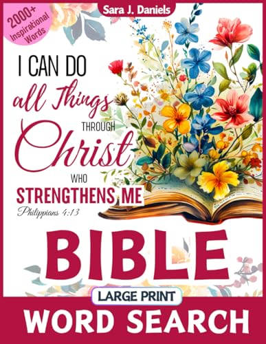 Bible Word Search Large Print Strength For Each Day: 101 Inspirational Puzzles about the Healing Power of Prayer, 2000+ Hope Words to Uplift, Comfort, and Light Up Your Day