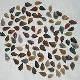 Set Of 100 Arrowheads Agate New Replica 1/2 