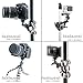 Smartphone Tripod Flexible Portable Tripod Mini Outdoor Table Desk Travel Tripod Stand for iPhone X/8Plus/7/7Plus/6/6s/6 Plus/6s Plus/Samsung S 9/S8/S7/Note 8/Note7/etc Phone +Camera Tripod