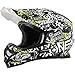 O'Neal Mens Off-Road 3 SRS Attack Helmet (Black, Medium)